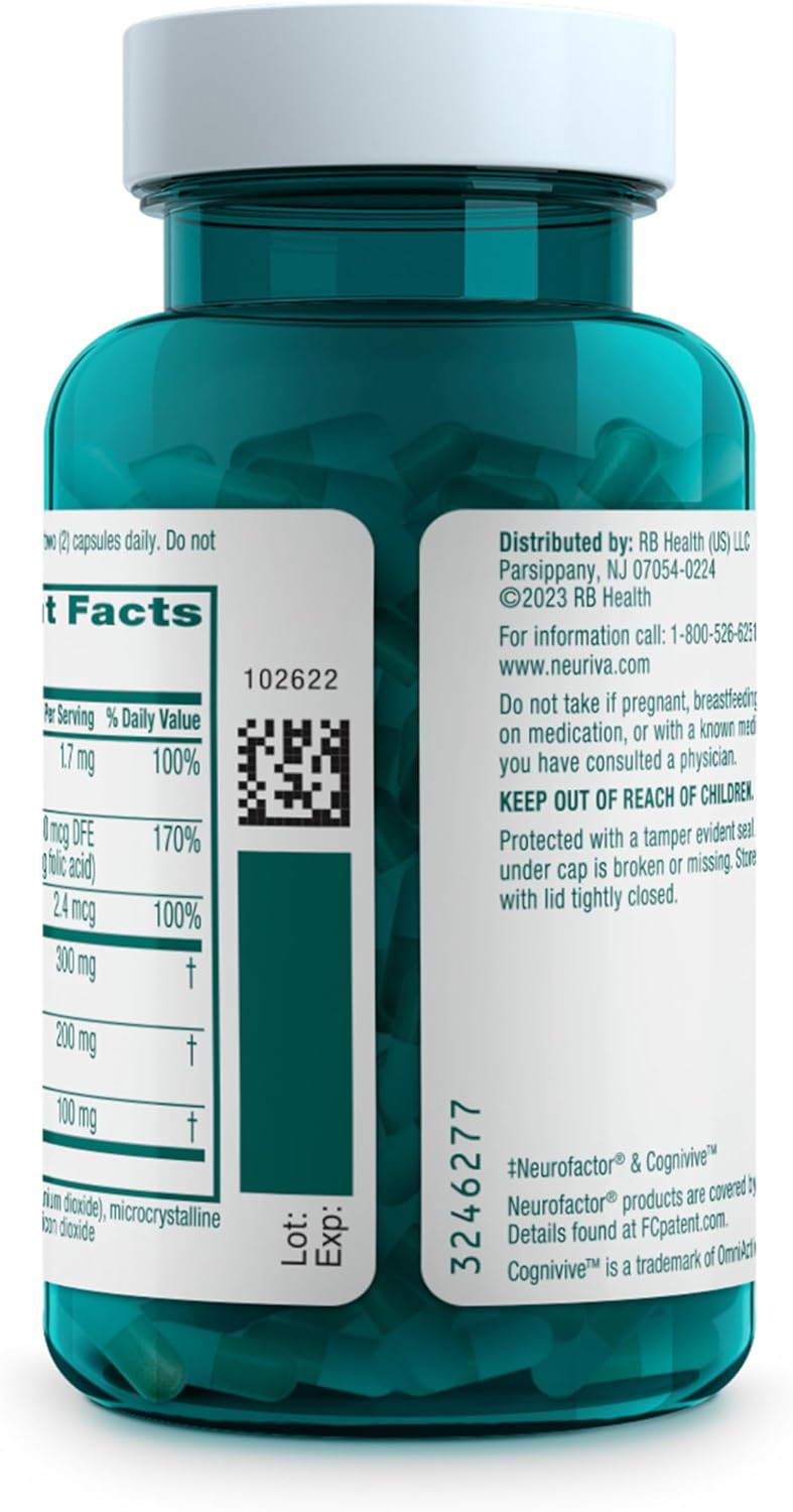 NEURIVA Brain Health Ultra Mental Alertness Supplement 60 Capsules