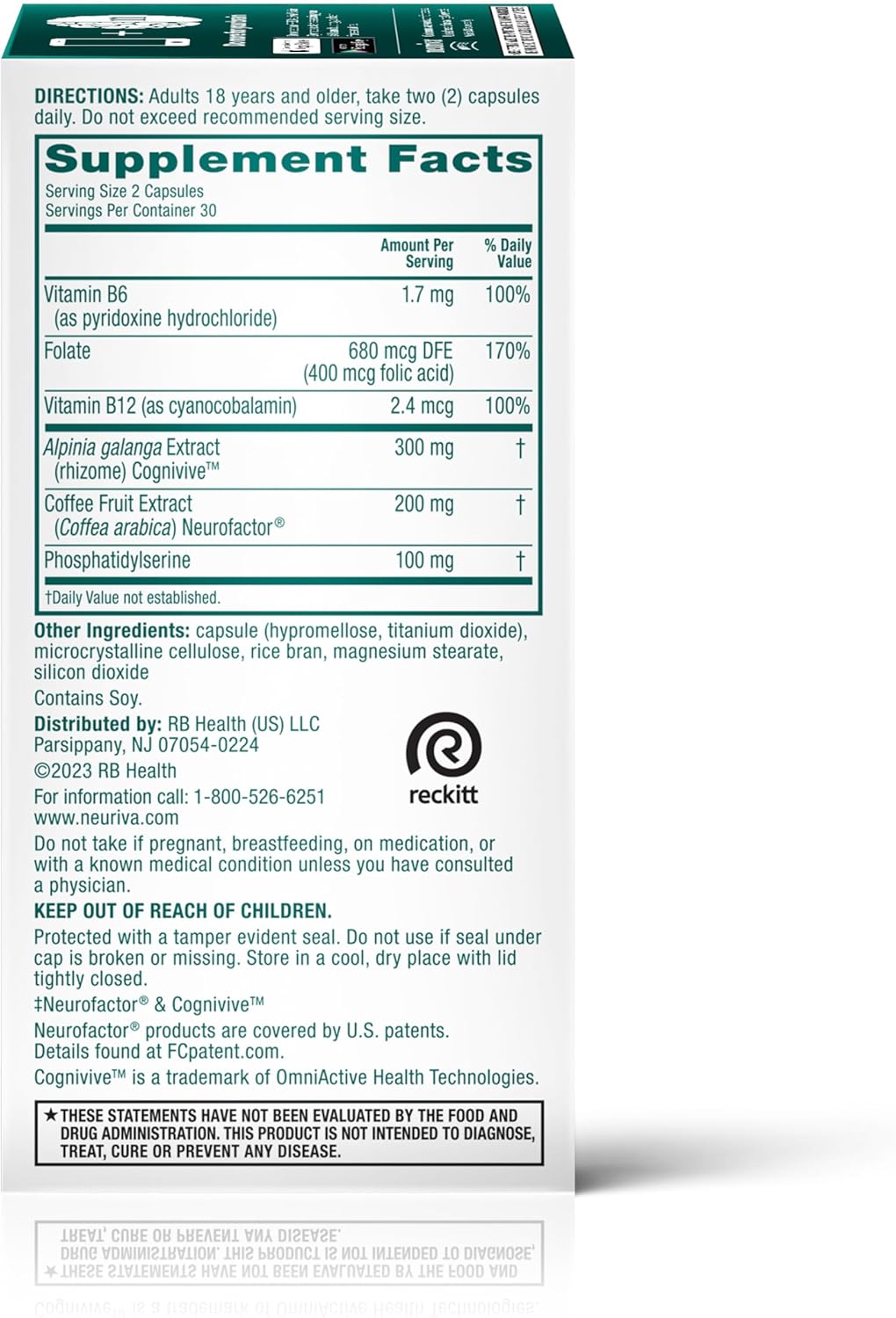 NEURIVA Brain Health Ultra Mental Alertness Supplement 60 Capsules